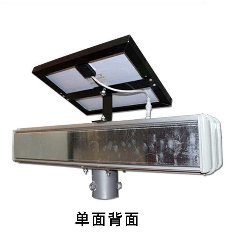 太阳能6灯单面/双面爆闪灯 交通信号灯 道路施工警示灯红蓝爆闪灯