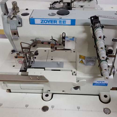 zoyer厂家出品ZY500-01CBD大方头3针5线直驱高速绷缝机坎车缝纫机