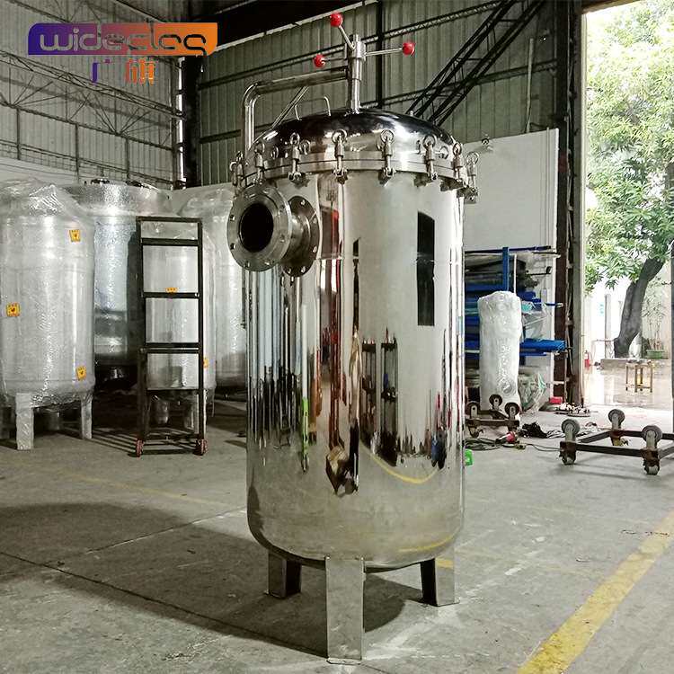 不锈钢袋式过滤器初效水处理设备滤袋过滤机工业自清洗布袋过滤器