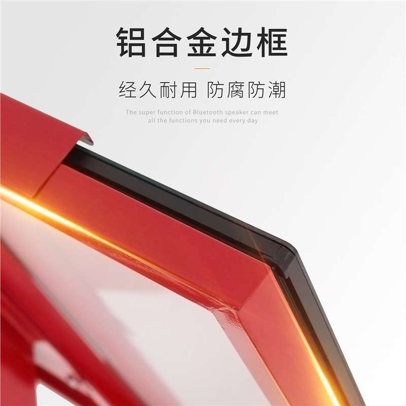 超薄窄边发光展示架商场餐饮饭店落地式指路牌加重led灯箱广告牌