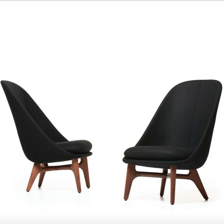 修罗餐椅solo dining chair 北欧风格高档布艺餐椅