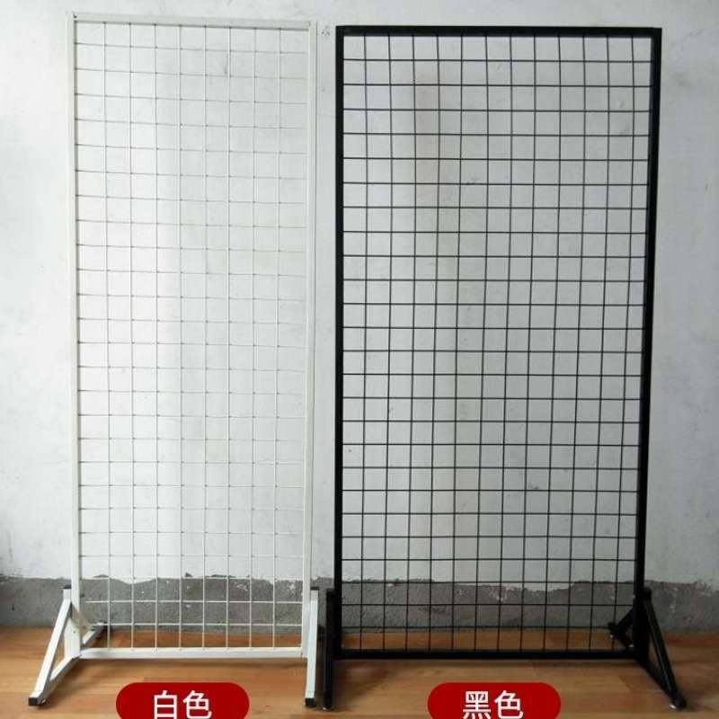 立式网片落地展架 移动双面铁丝网格架 展会 幼儿园作品展示架 厂