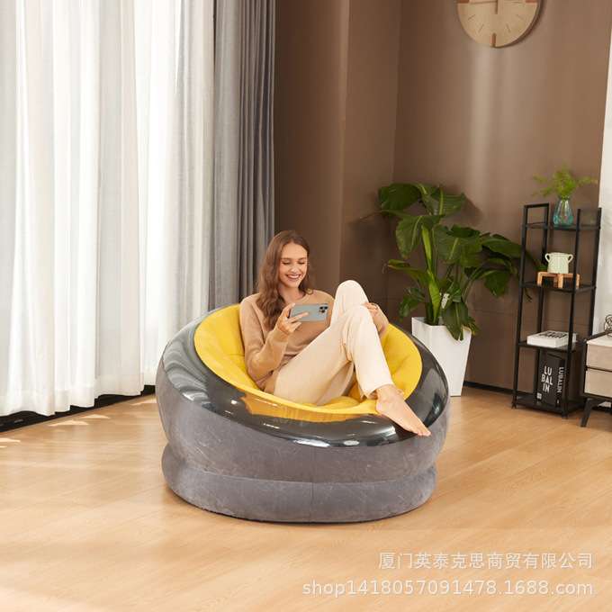 Intex 66582 充气沙发床 单人懒人座椅简易躺椅午睡床