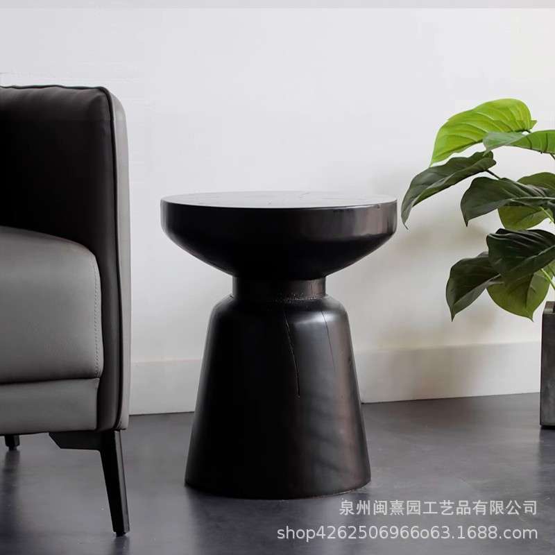 北欧实木木桩木墩子角几创意沙发边几简约卧室床头木凳小圆茶几