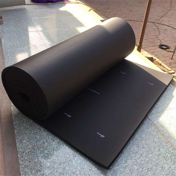 华章橡塑板B1级贴面铝箔橡塑保温棉隔热隔音棉厂家