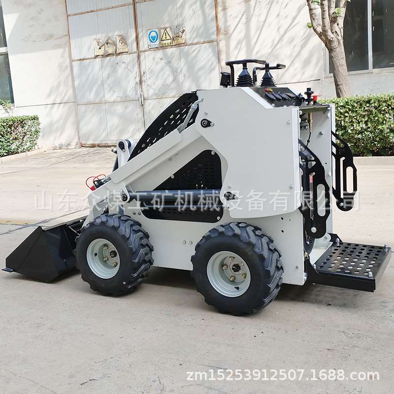 新款小型家用S460小型滑移机四轮多功能旋耕开沟播种挖耕一体机