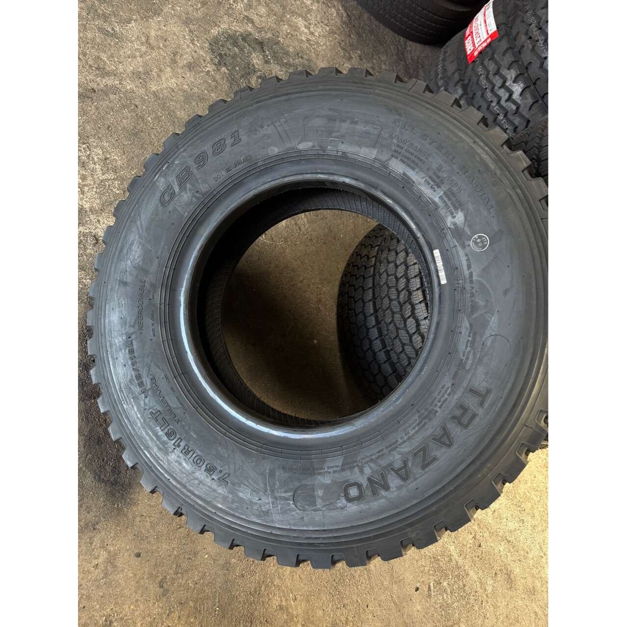 中策全诺卡车轮胎750R16中块花纹全钢丝子午线轮胎14PR 载重耐磨