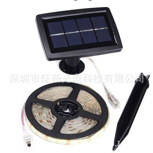 专业生产LED太阳能LED节能灯条 太阳能光感灯带 太阳能套装软灯带