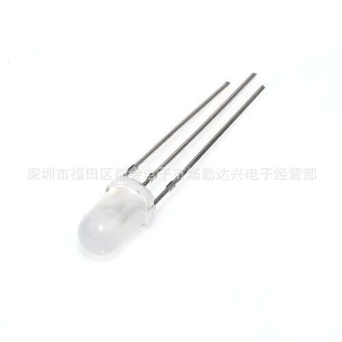 特F5mm雾状红蓝共阴双色发光直插led灯珠 5mm红蓝共阳锡脚led灯珠