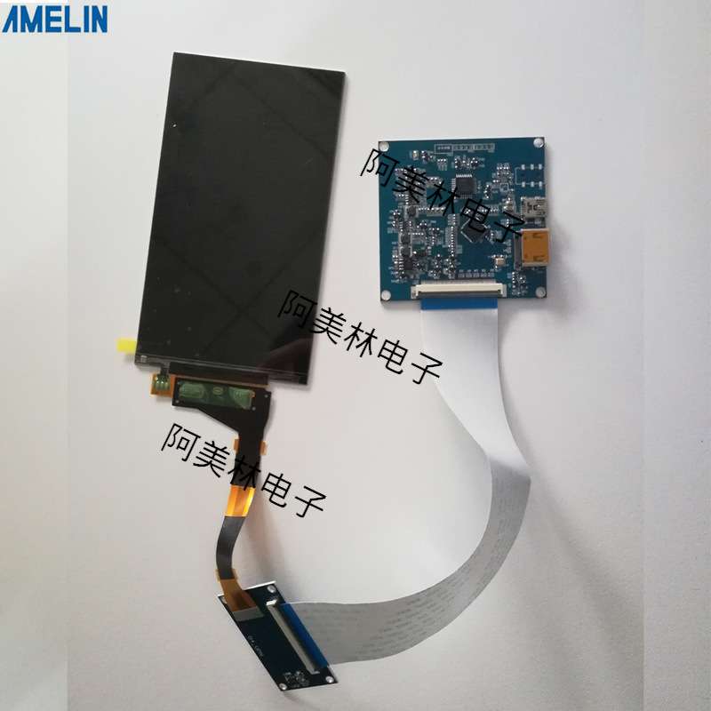 HDMI转MIPI讯号驱动转接板带5.5寸显示屏 夏普2K高清串口屏套件