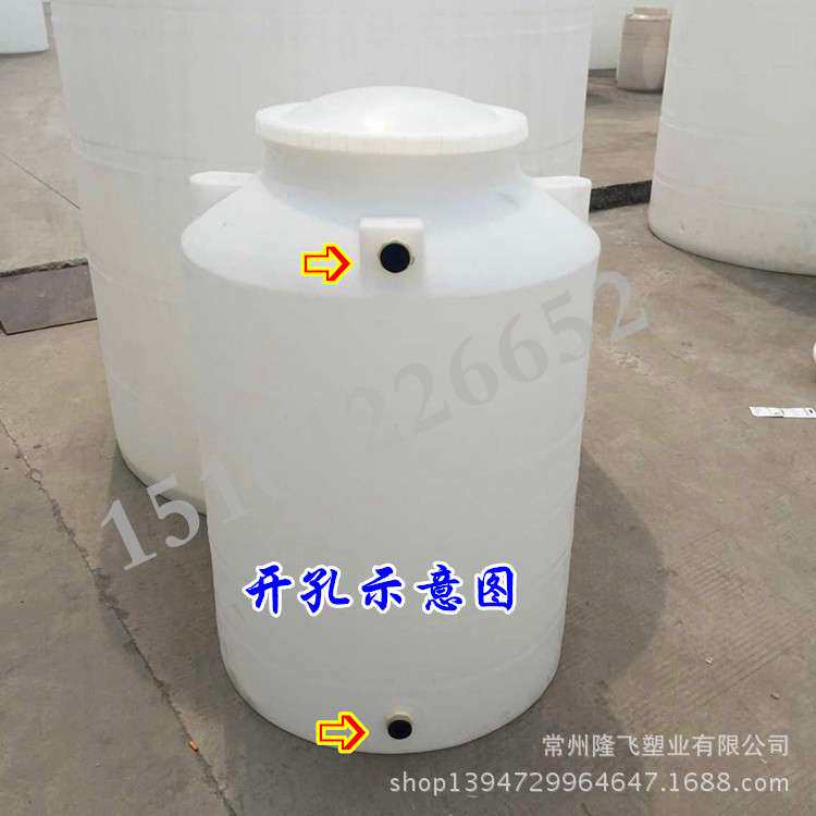 1吨塑料水箱 圆形1立方蓄水 家用水塔净化设备水罐晒水立式桶加厚