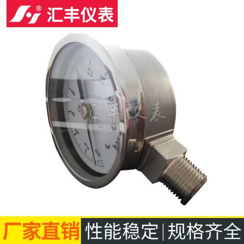 厂家供应 汇丰PAM-氨气压力表/氨水压力表/禁铜氨压力表16bar