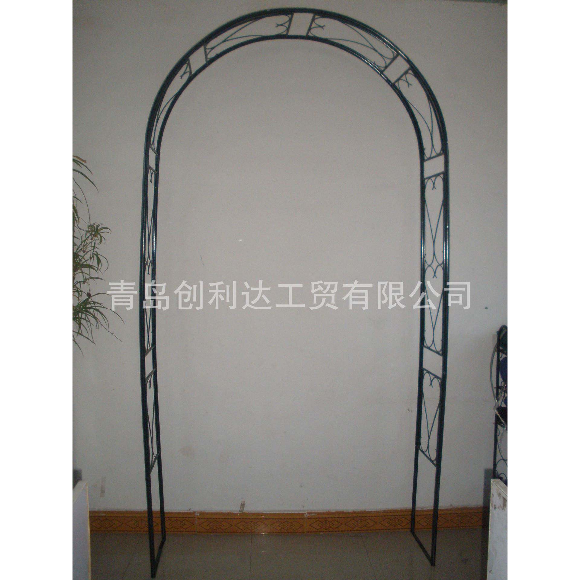 铁艺拱形花架爬藤架户外庭院铁线莲花园拱门架子椅子阳台门拱座椅