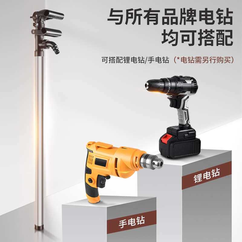 电钻改装抽油泵抽水泵家用菜园灌溉充电式插电式两用浇菜神器农用