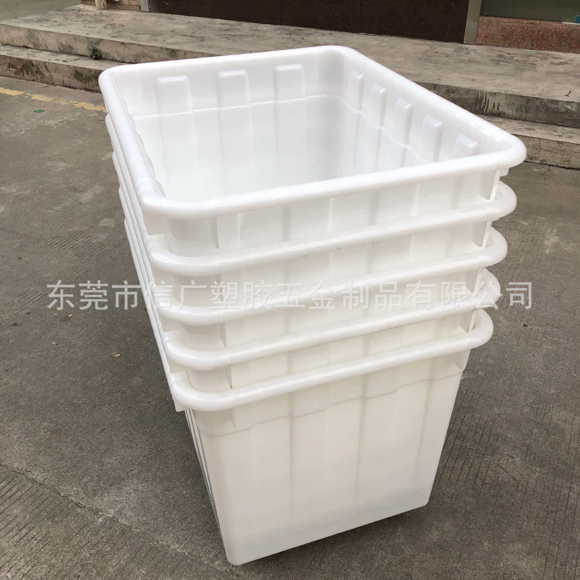 供应东莞虎门服装收纳带轮周转箱 带轮子方便移动塑料周转筐400升