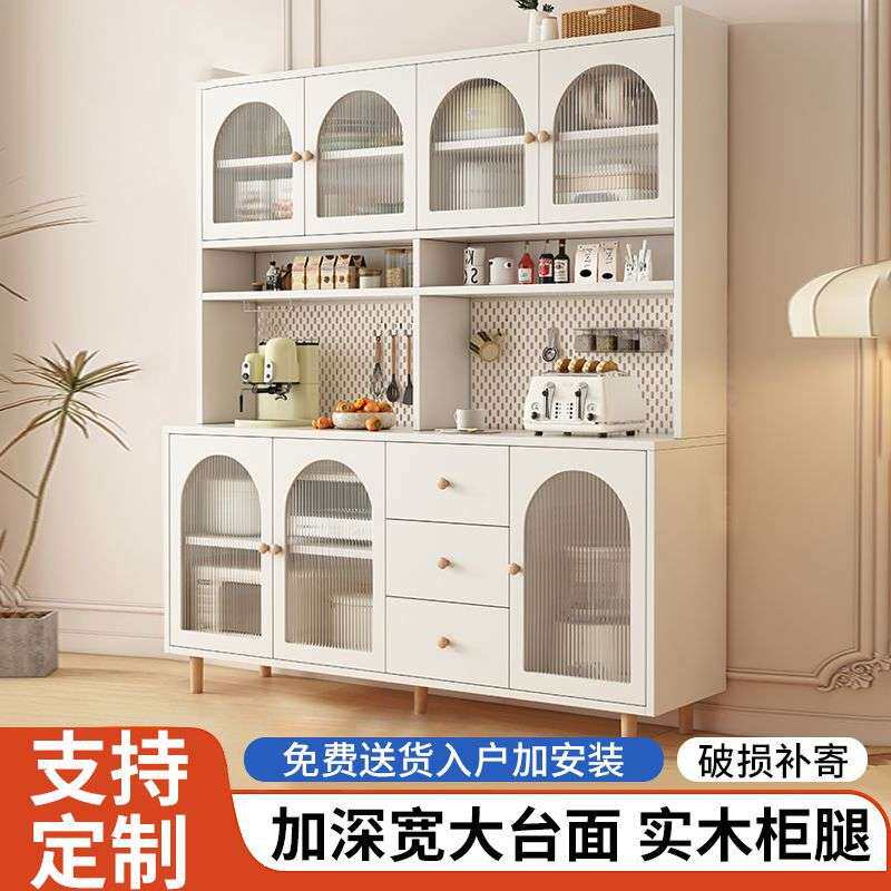 厨房餐边柜家用储物柜组合靠墙一体防水酒柜客厅收纳柜厨房橱柜厂