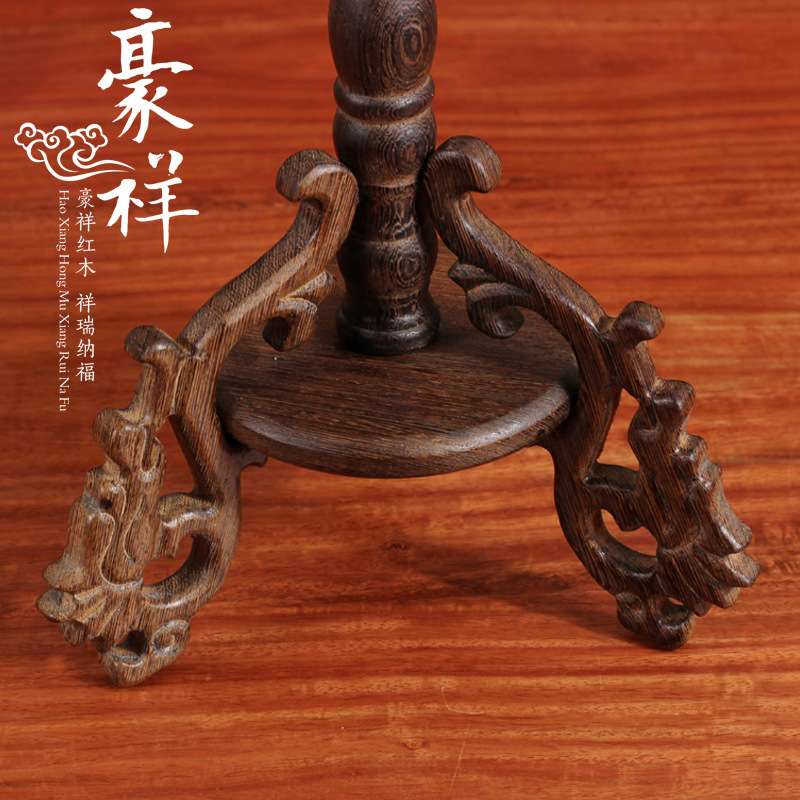 鸡翅木笔架 笔挂 鸡翅木吊玉架 毛笔挂 笔架 文房四宝工艺品摆件