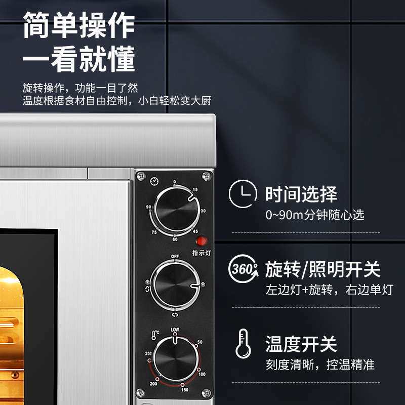 方厨厂家烤鸡炉电焗炉窑鸡专用烤箱不锈钢自动旋转烤鱼烤玉米红薯