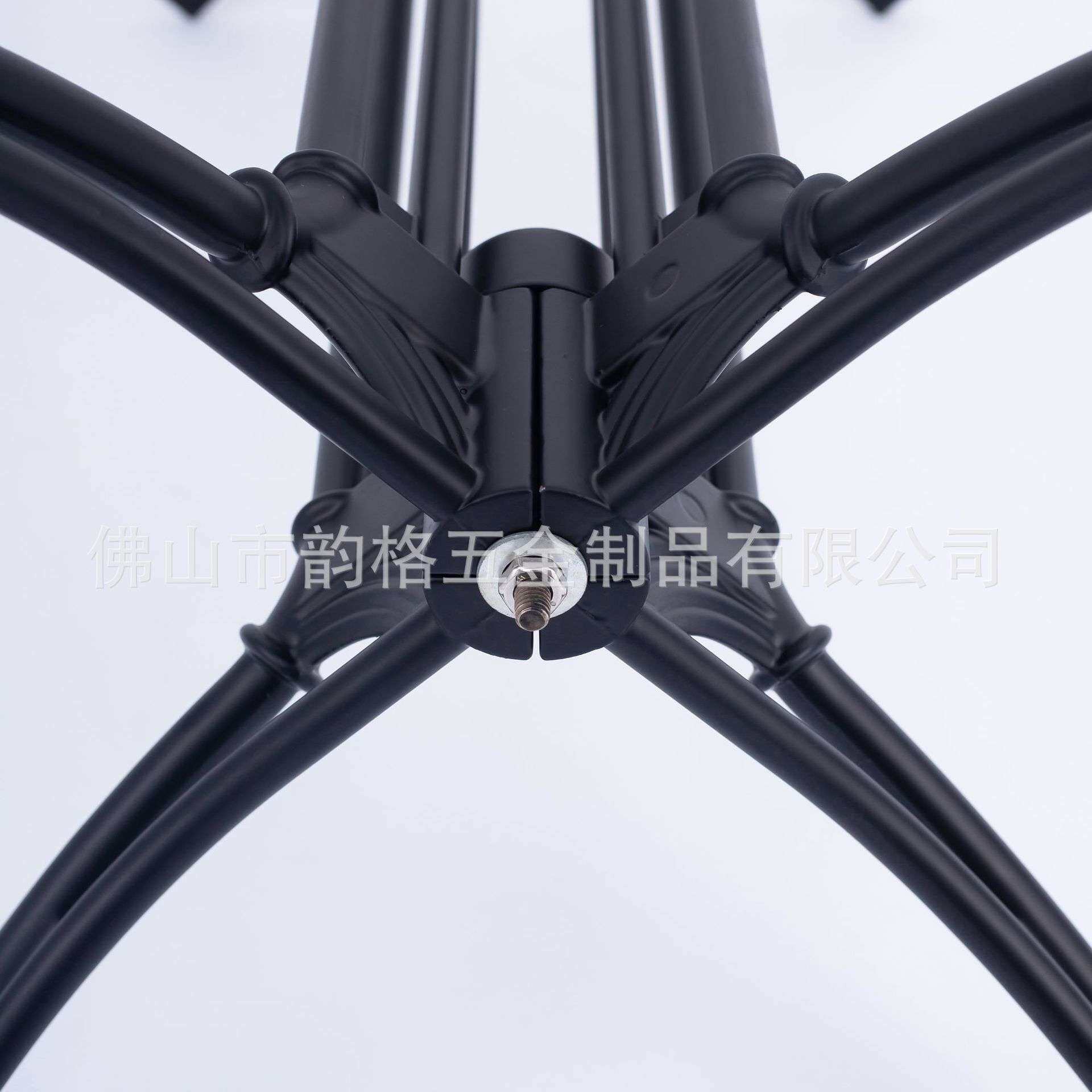 户外铸铝餐台脚铝合金桌腿支架餐厅不生锈防锈黑色马蹄爪复古桌脚