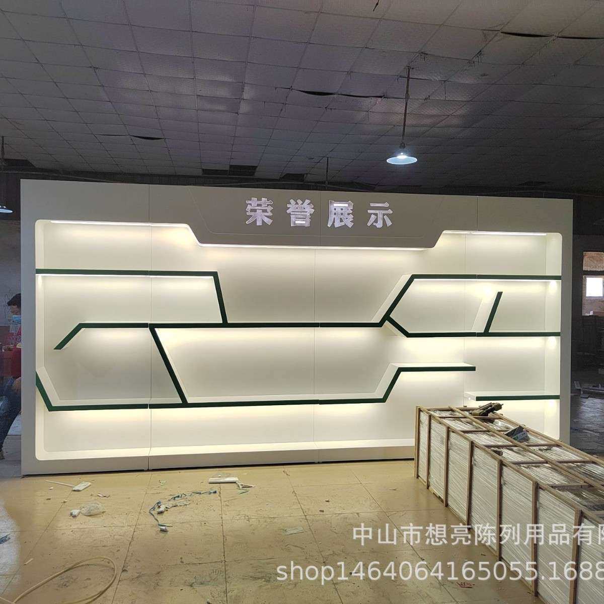 公司展厅会议厅 企业墙面展柜制作整店设计样品间展示柜 展览道具