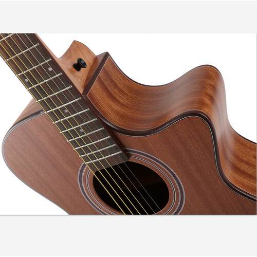 工厂40寸哑光全沙比利合板吉他guitar民谣吉它加工订制OEM
