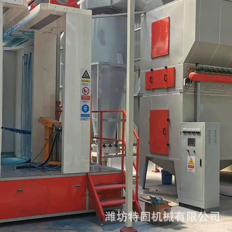 厂家现货供应静电喷涂设备悬挂式全自动喷塑流水线PP板塑料喷粉房