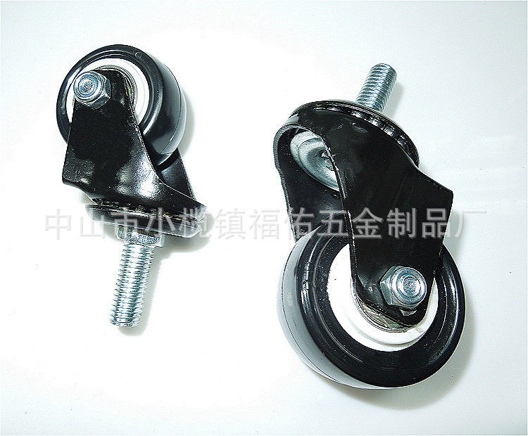促销轻型1.5寸2寸2.5寸金钻脚轮静音丝杆小推车工业脚轮家具轮