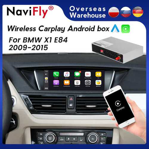 适用宝马X1 E84 09-15原车屏升级即插即用无线CarPlay安卓Auto盒