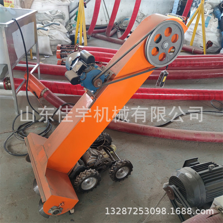 双口袋水稻颗粒装袋机自走式汽油扒谷机农用晒场上收粮机