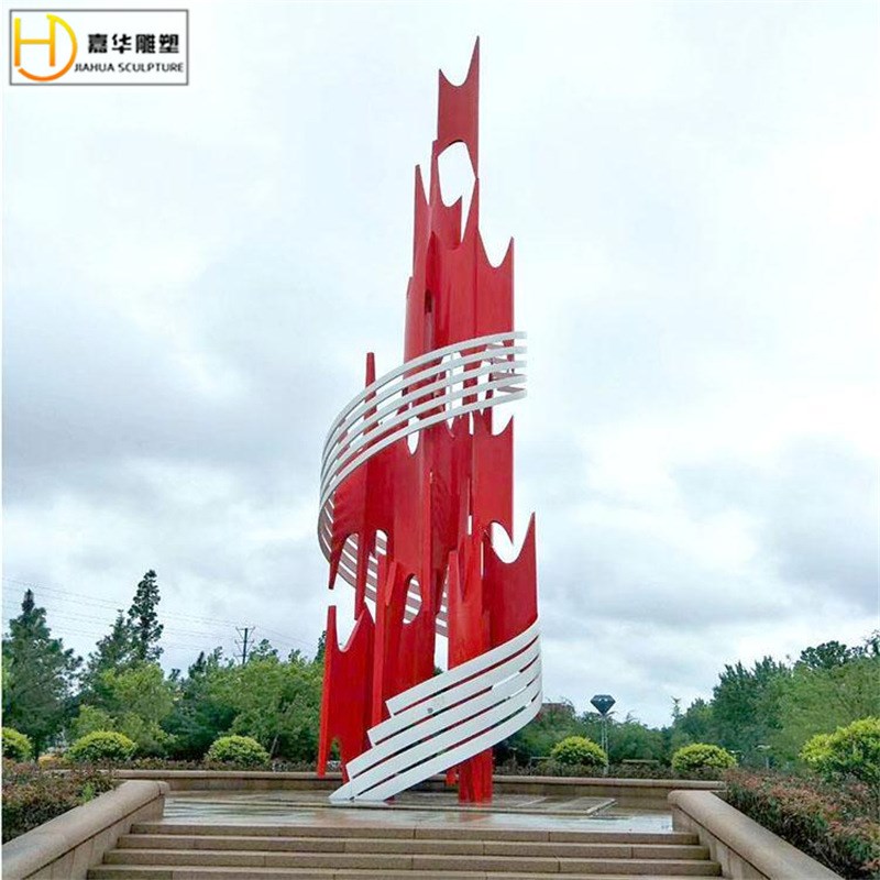 不锈钢雕塑园林广场户外大v型异形抽象城市景观学校广场地标建筑