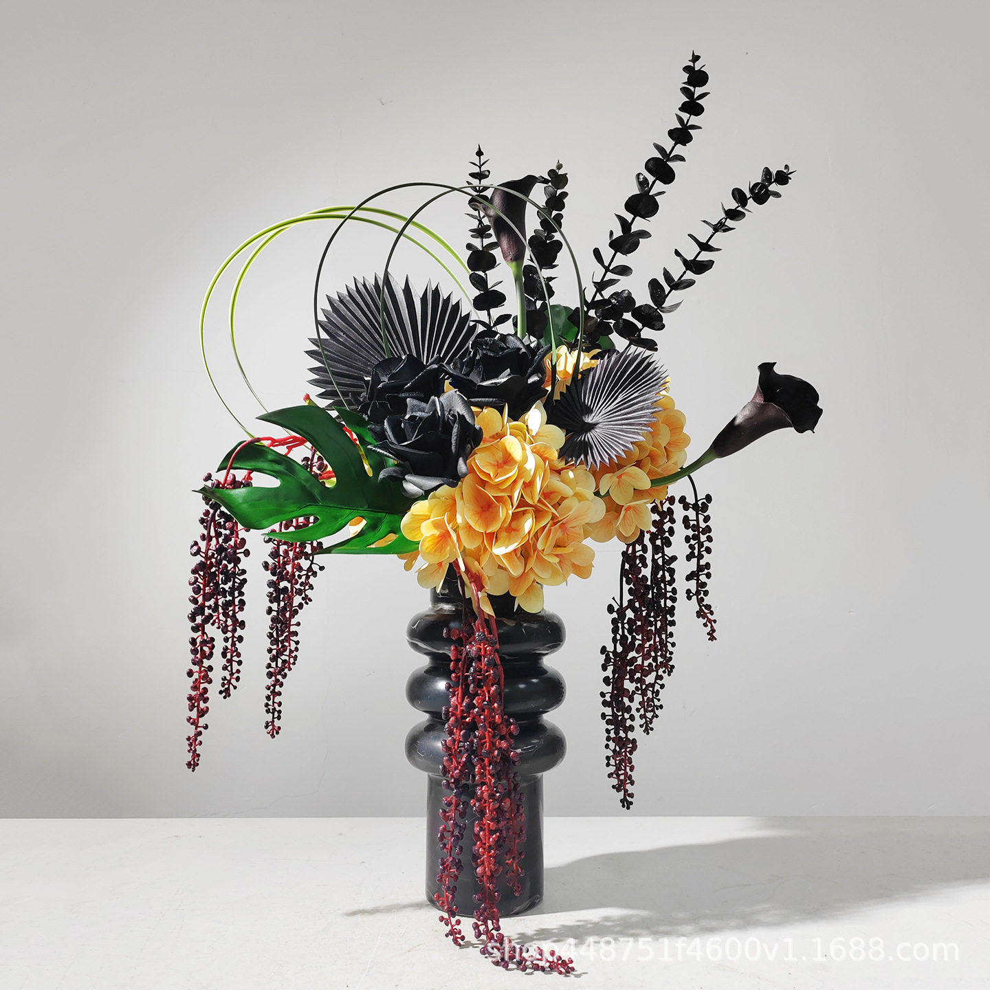 法式高级感逼真花束客厅插花仿真花假花摆设装饰花艺摆件轻奢高端