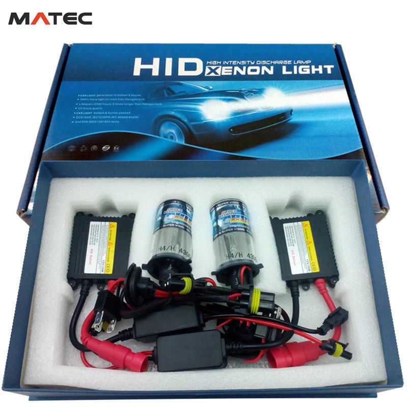 HID氙气灯套装 汽车氙气大灯 DC直流 12V车头灯 H4-2Y双灯远氙近