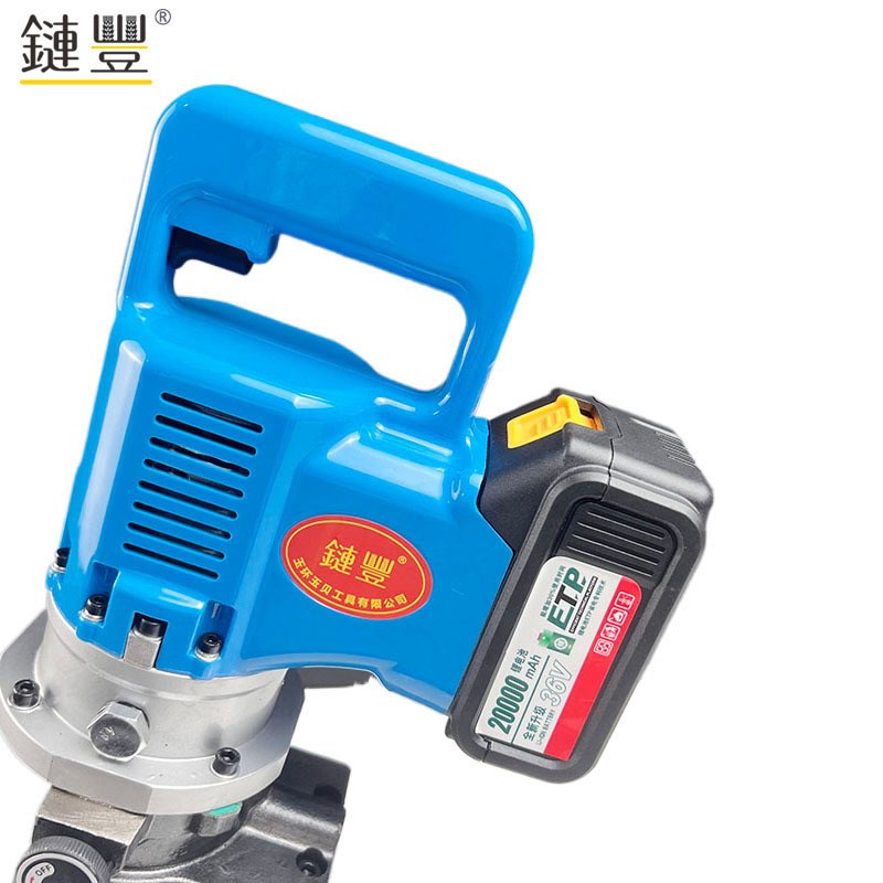 锂电液压b冲孔机电动角钢角铁切断机手提式冲孔器光伏充电式打孔