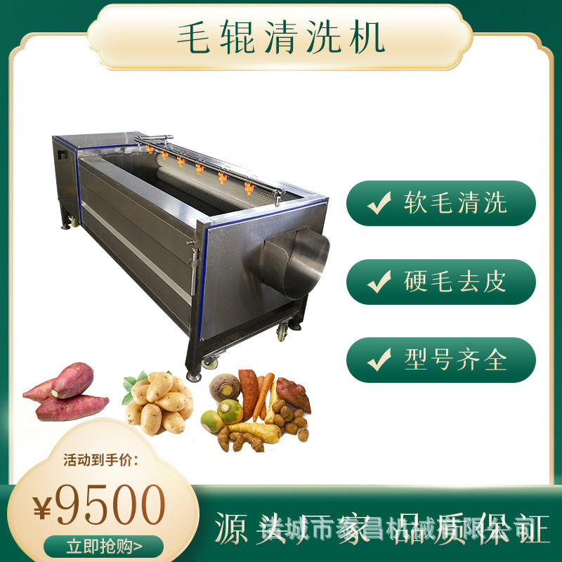 独丁子金铁锁毛辊清洗脱皮机