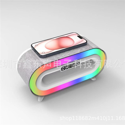 德国2025新款YFS306新款私模LED显示屏时钟闹钟定时无线充白噪音