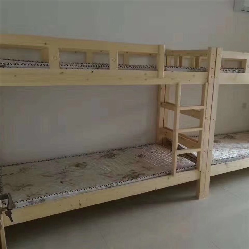 学生公寓床双层松木床宿舍床职工高低床旅社幼儿园午休床教师床