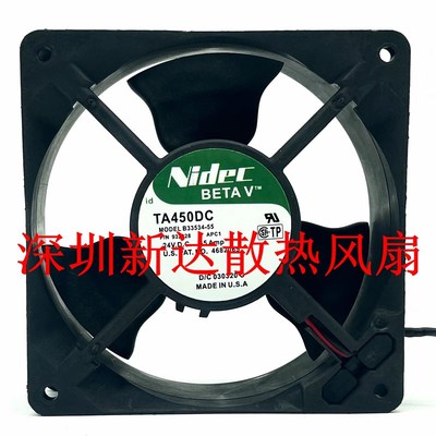 正品NIDEC TA450DC C33534-58PW P/N:933565 12038 24V0.45A风扇