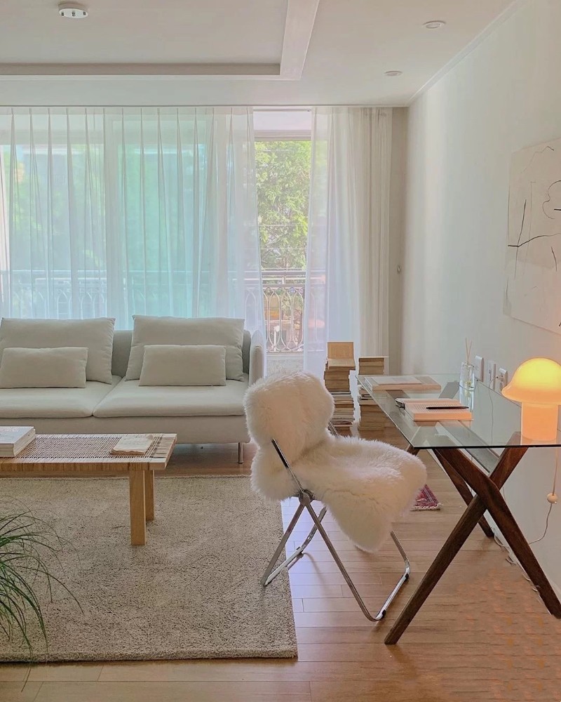 Dream Home不规则长毛绒地毯坐垫ins拍摄道具白色仿羊毛垫子地毯