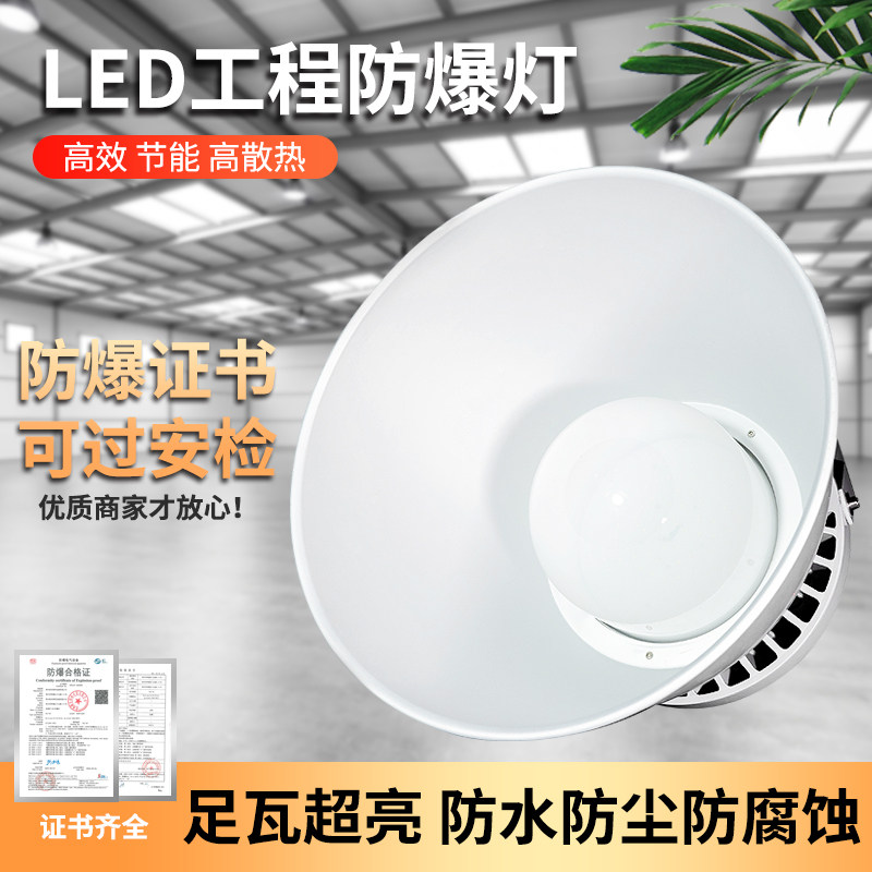 LED防爆平台灯化工厂护栏灯仓库厂房车间NFC三防照明隔爆法兰路灯