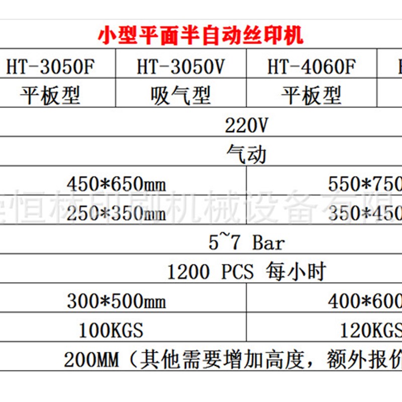不锈钢铭牌塑料袋子无o纺布文具尺小型半自动平面丝印机4060恒林