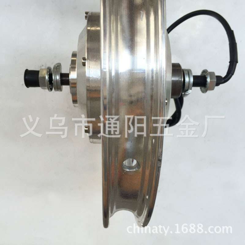 电动折叠自行车无刷有齿14寸轮毂电机36v/48v350w高扭矩易爬坡