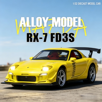 132马自达RX-7FD3S合金车模