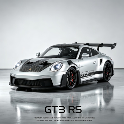 124保时捷911GT3合金车模
