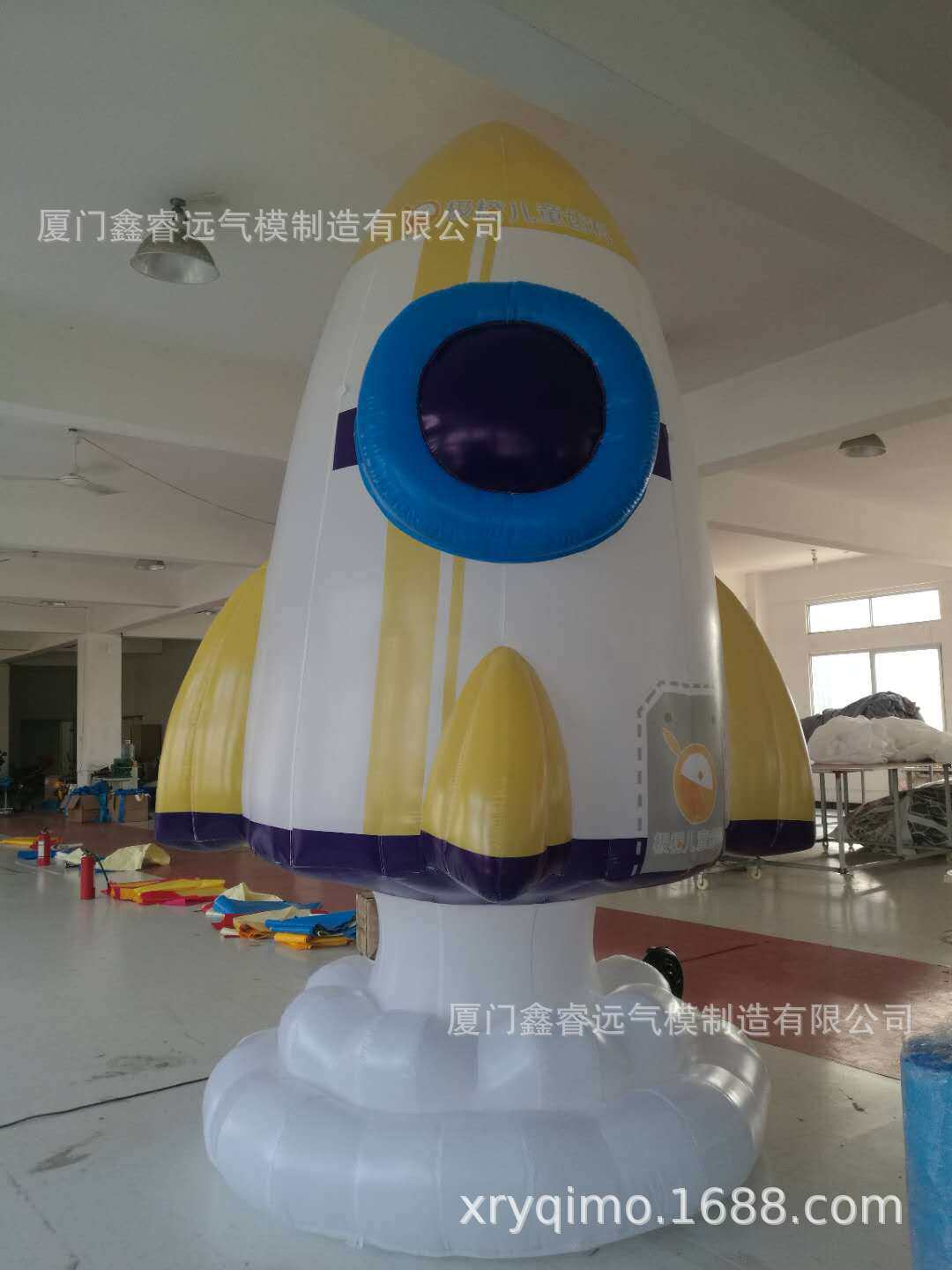 充气火箭充气月球充气星空道具灯光美陈装饰火箭气模鑫睿远气模
