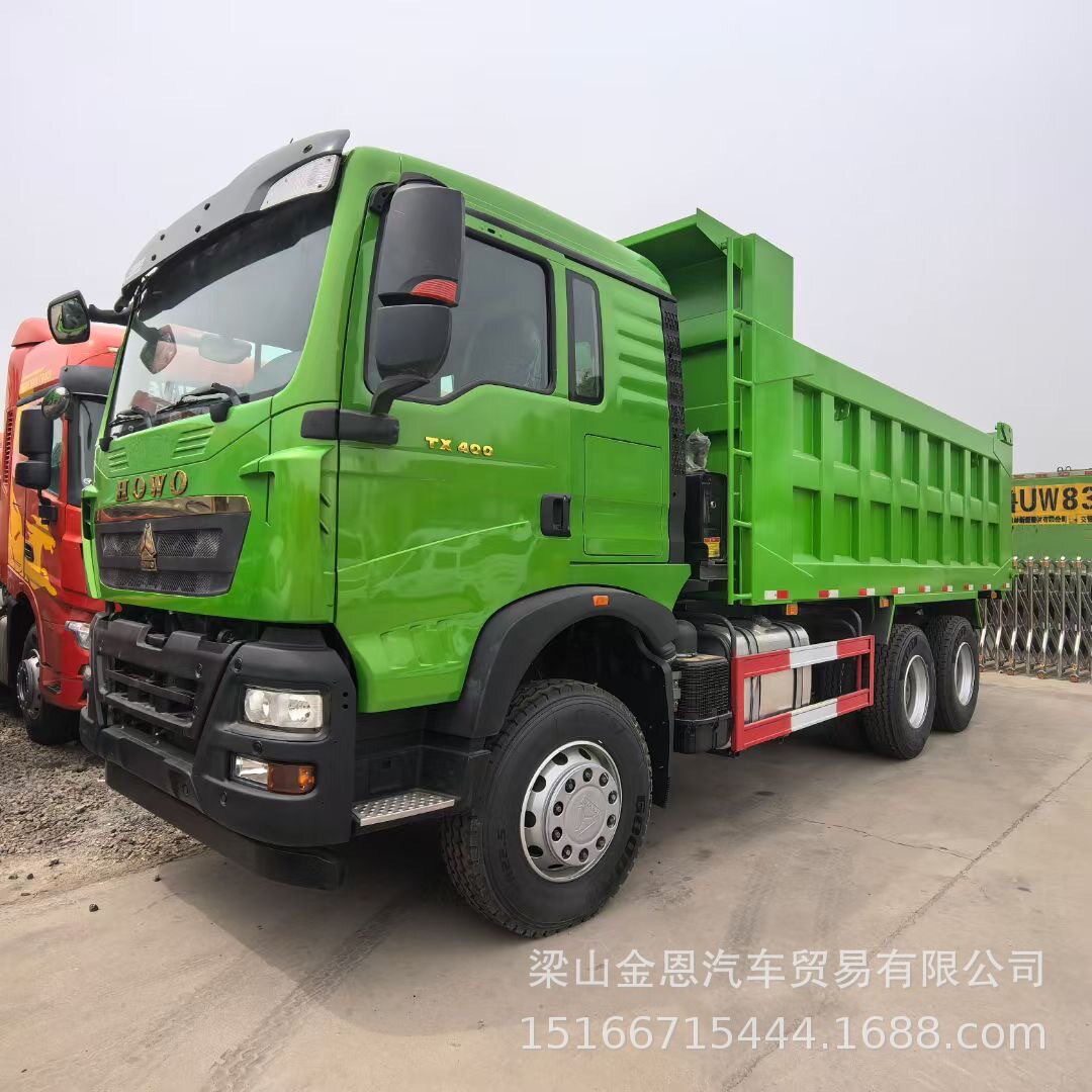 400马力潍柴发动机豪沃后八轮6X4工程自卸车出口 12轮后翻渣土车