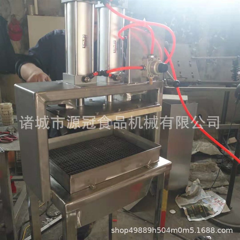 供应千页豆腐切块机 麻辣豆腐切割设备 气动拖拉式豆腐乳切块机