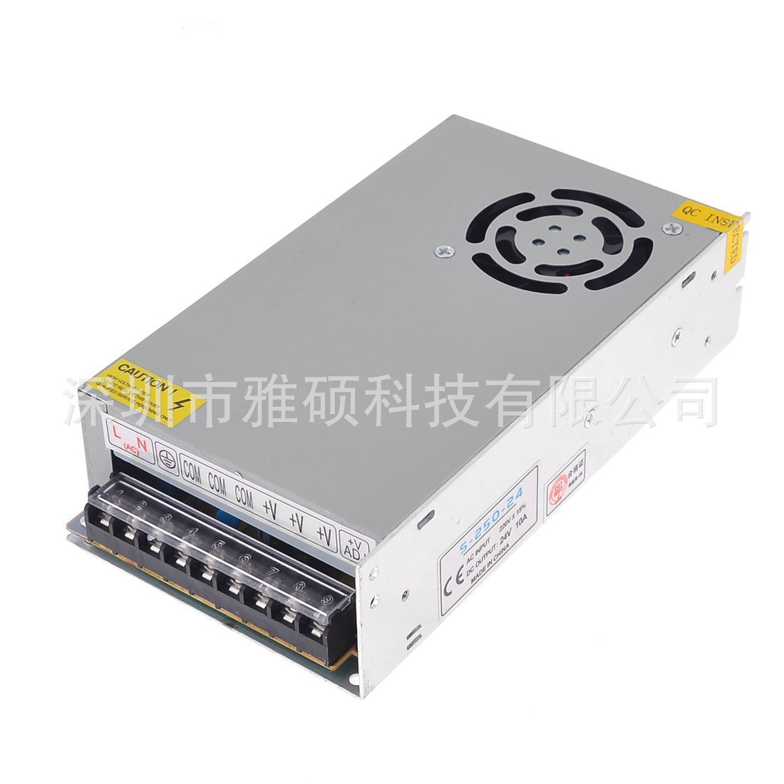 24V10A铝壳开关电源恒压电源工业专用电源适配器火牛足A足流