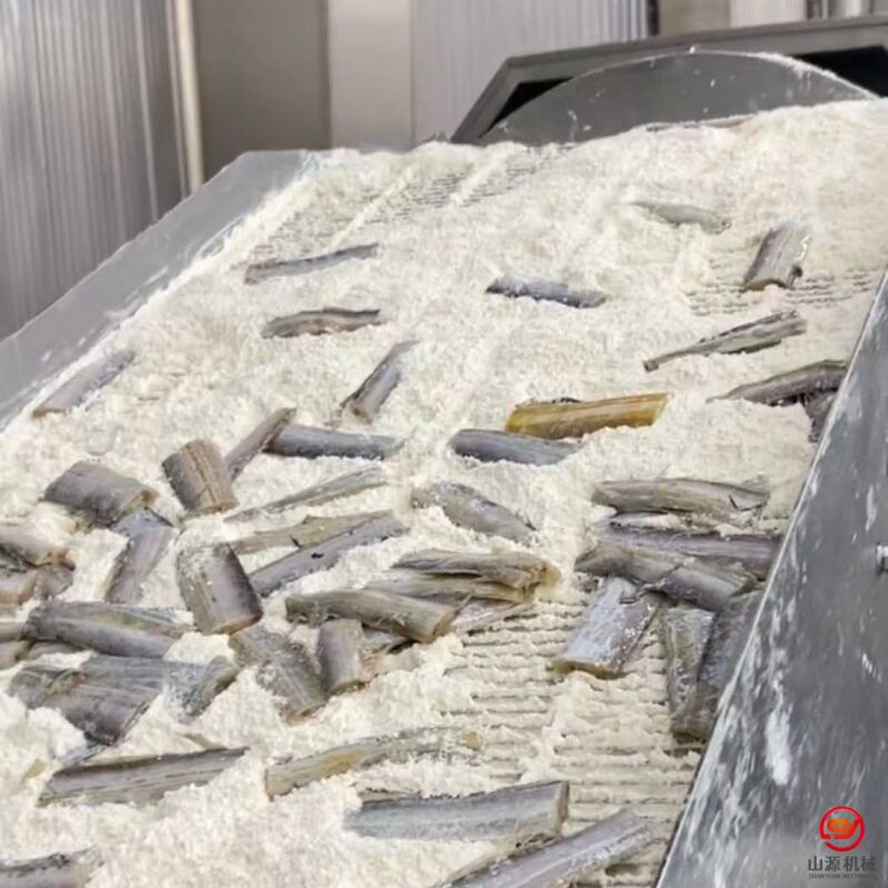 全自动商用盐酥鸡裹粉上粉机