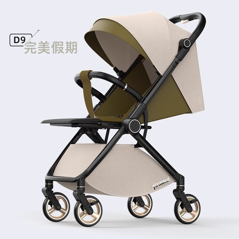 高景观双向婴儿手推车可坐可躺超轻便折叠便携式宝W宝四轮减震推