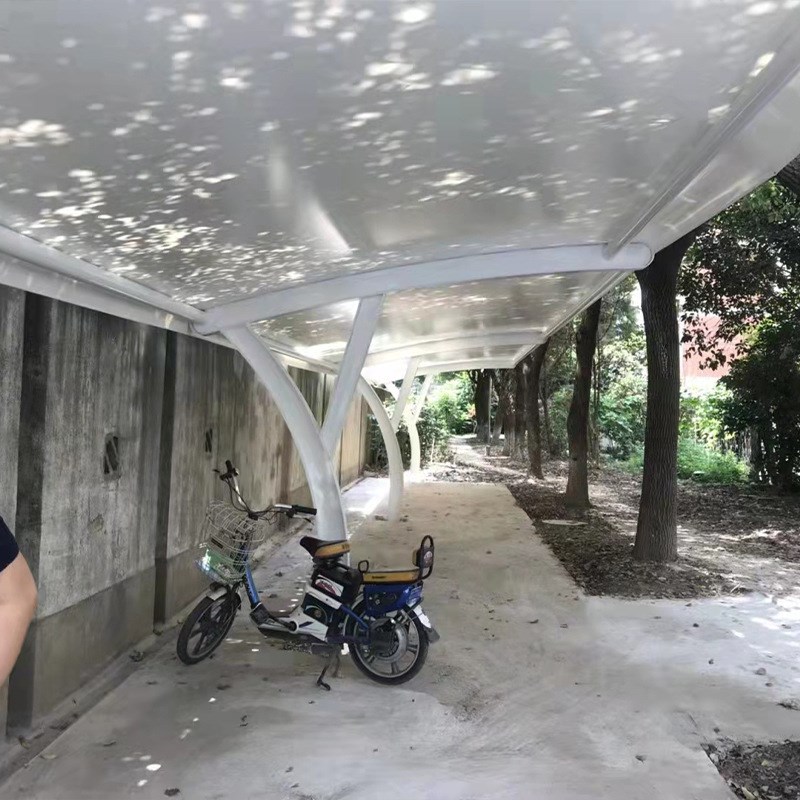 工厂膜结构自行车棚汽车停车棚充电棚遮阳挡雨R棚工程承接轿车蓬